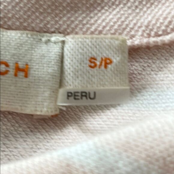 Tory Burch Light Pink Striped Polo Shirt Logo Buttons - Picture 6 of 7